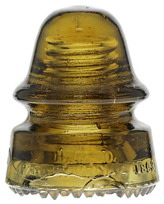 CD 162 H.G.CO.; Mustard Yellow Amber