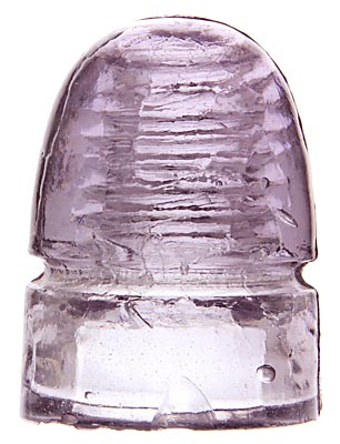 CD 143 {Unembossed Canadian} {Whittle mold}, Light Purple; Nice texture!