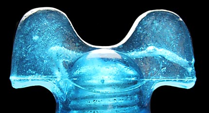 CD 257 HEMINGRAY, Electric Blue w/ a Glittery Milk Streak; AWESOME!
