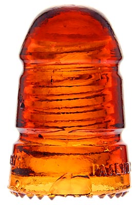 CD 114 HEMINGRAY No 11 Glowing Orange Amber; KILLER COLOR, one of TWO known and this is in the best condition!