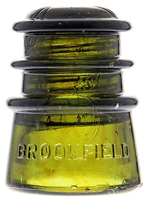 CD 115 BROOKFIELD Olive Green w/ Amber Blending; Neat swirling!