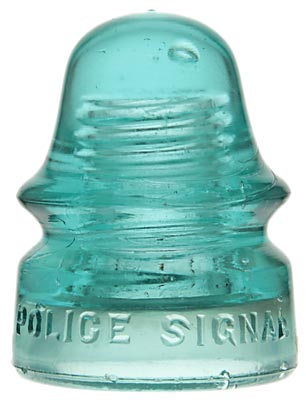 CD 134 FALL RIVER POLICE SIGNAL Light Blue Aqua; STOP and take notice!