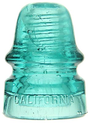 CD 161 CALIFORNIA Aqua w/ Milky Cast; Unusual California color!