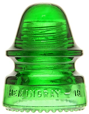 CD 162 HEMINGRAY-19 Deep 7-up Green; Just about perfect!
