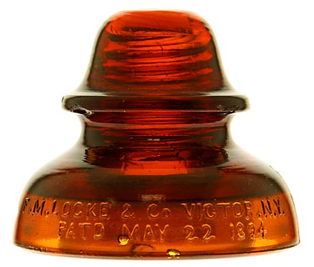 CD 287.1 F.M. LOCKE & CO. Red Amber; Fantastic color!