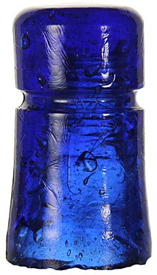 CD 123 E.C.& M.CO., Rich Cobalt Blue; Great color! One of the most desirable insulators in the hobby.