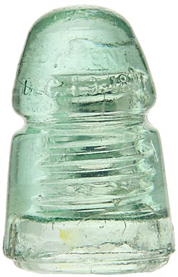 CD 124.1 PATENT DEC. 19, 1871, Icy Green; Don't be fooled by the diminutive size. This is one RARE insulator!