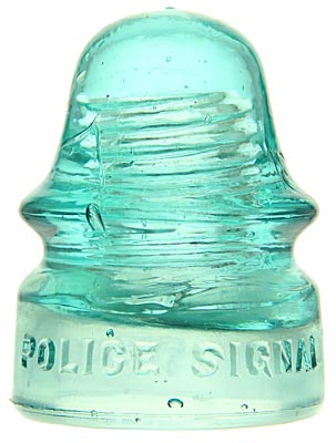 CD 134 FALL RIVER POLICE SIGNAL, Light Blue Aqua; Call the cops!