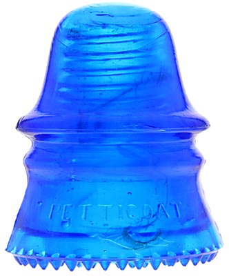 CD 151 H.G.CO., Jadey Peacock Blue; A rare piece with lots of milk!