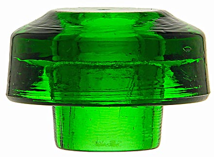 CD 22.5 {Unembossed}, Deep 7-up Green; A stunning, glowing color for this battery rest insulator!