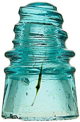 CD 110.6 NATIONAL INSULATOR CO., Light Blue; The classic "Large Corkscrew"!