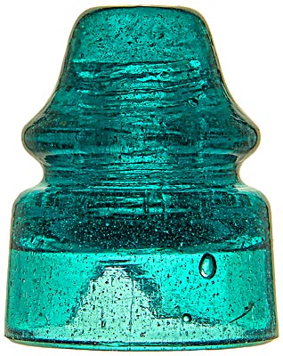 CD 138.2 {Pennycuick style}, Deep Fizzy Tealy Aqua; The rare unembossed style and a great color as well!