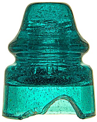CD 138.2 {Pennycuick style}, Deep Fizzy Tealy Aqua; The rare unembossed style and a great color as well!