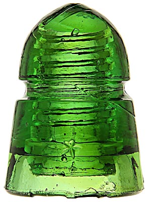 CD 145 STAR, Glowing Deep Yellow Green; The "pointy dome" style is different from your standard "beehive"!