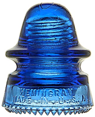 CD 162 HEMINGRAY // No 19, Deep Cobalt Blue; "Made in the U.S.A."