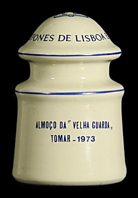 Commemorative {Portugal}, Cream Porcelain; Have lunch with the "Old Guard"!