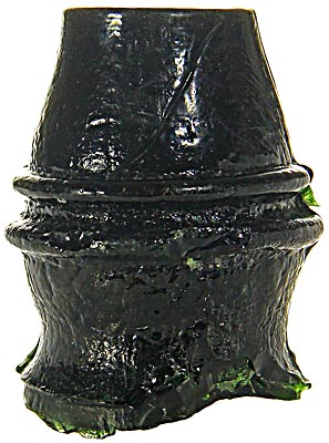 CD 701.6 "Confederate Egg", Green Blackglass; The classic "Egg"!