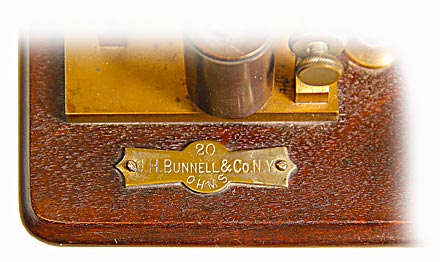 Bunnell Telegraph Sounder & Key, ; “The prettiest and most perfect set”!