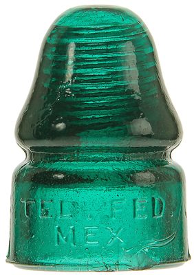 CD 133.5 TEL. FED. MEX., Deep Teal Green; An eye-catching color!