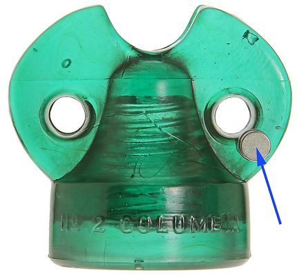 CD 262 COLUMBIA, Green Aqua w/ Wire Earring; Yes, a WIRE EARRING!