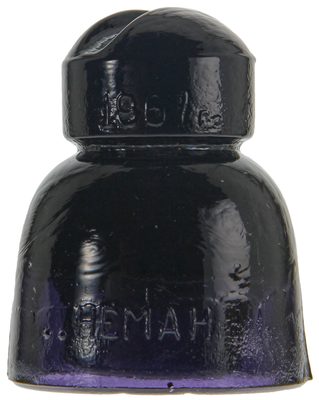 CD 569.2 HEMAH TC-III {Russia}, Violet Purple Blackglass; A unique color, contrasting well with cobalt blue!