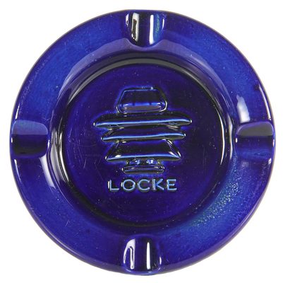 LOCKE Ashtray, Cobalt Blue Porcelain; A great go-with for the porcelain collector!