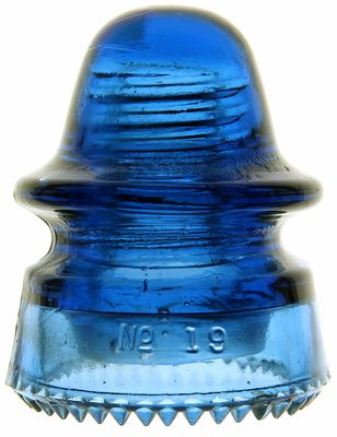 CD 162 HEMINGRAY / U.S.A. // No 19, "Inky" Cobalt Blue; a different shade than your typical cobalts