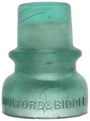 CD 735 MULFORD & BIDDLE, Frosted Light Green Aqua