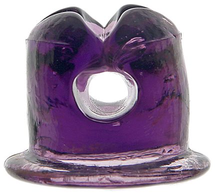 Lightning Rod Insulator, Rich Dark Purple; great rich saturated color