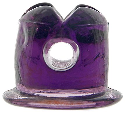 Lightning Rod Insulator, Rich Dark Purple; great rich saturated color