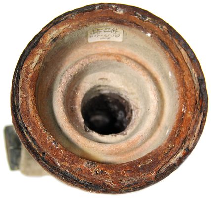Metal/Composite DC Feeder Cable Insulator, Greyish Metal; yes, a metal insulator?
