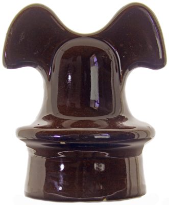 U-395 "Mickey Mouse" {Pittsburg product}, Dark Reddish Brown; classic porcelain Mickey