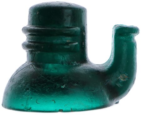 CD 791 "Baby Teapot", Dark Teal Green; Super rare, great color and great condition!