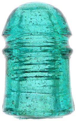 CD 102 {Unembossed Pennycuick}, Fizzy Blue Aqua; Thick, heavy, crude glass!