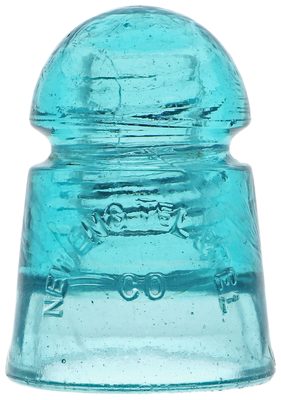 CD 104 NEW ENG. TEL. & TEL. CO. (Base) NATIONAL INSULATOR CO., Light Aqua; Great condition with skirt and base embossing!