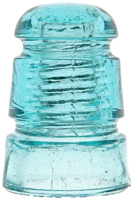 CD 114.2 STANDARD GLASS INSULATOR, Light Aqua; Wonderful condition and a hard CD to find!