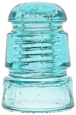 CD 114.2 STANDARD GLASS INSULATOR, Light Aqua; Wonderful condition and a hard CD to find!