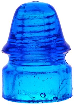 CD 134 PATENT DEC. 19, 1871, Glowing Deep Peacock Blue; Rich dark color; a stunning piece!