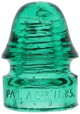 CD 134 DIAMOND P, Deep Green Aqua; Classic Pennycuick with great clarity in the glass!