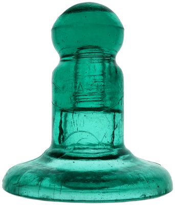 CD 317 CHAMBERS, Rich Aqua; Classic "candlestick"!