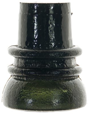 CD 737.6 {Unembossed}, Olive Blackglass; The popular "Pilgrim Hat"!