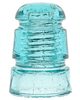 CD 114.2 STANDARD GLASS INSULATOR, Light Aqua; Wonderful condition and a hard CD to find!