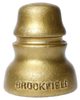 "BROOKFIELD" Bank {CD 152 style}, Gold Painted Pot Metal; An eye catcher and a neat go-with!
