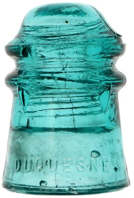 CD 106.3 DUQUESNE GLASS CO., Blue Aqua; crude with character!