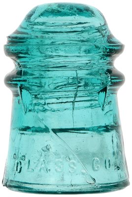 CD 106.3 DUQUESNE GLASS CO., Blue Aqua; crude with character!