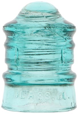 CD 113.2 DUQUSNE GLASS CO., Light Cornflower Blue; tough piece with a bonus of the name being spelled wrong!
