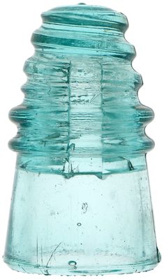 CD 110.5 NATIONAL INSULATOR CO., Light Aqua; great condition with bold base embossing!