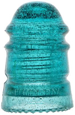 CD 113 HEMINGRAY / No 12, Super Fizzy Hemingray Blue; old Hemingray piece with great character!