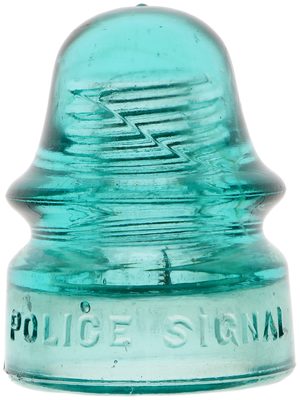 CD 134 FALL RIVER POLICE SIGNAL, Light Aqua; if you FALL into the RIVER you can SIGNAL the POLICE with this piece!