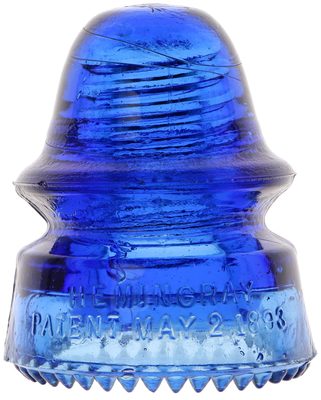 CD 162 HEMINGRAY, Bright Cobalt Blue; the always popular cobalt signal!